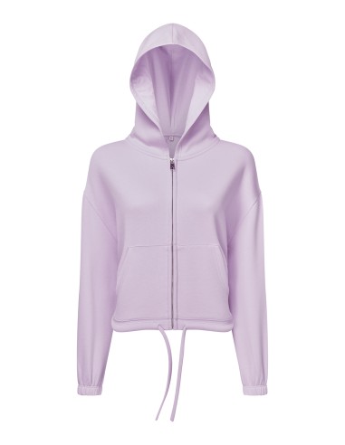 TRI-TR601-Womens Recycled Drawstring Full-Zip Hoodie