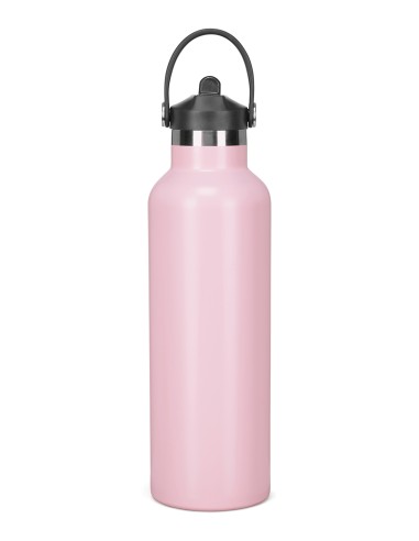 TRI-TR700-Vacuum Sports Water Bottle with Flip Up Straw
