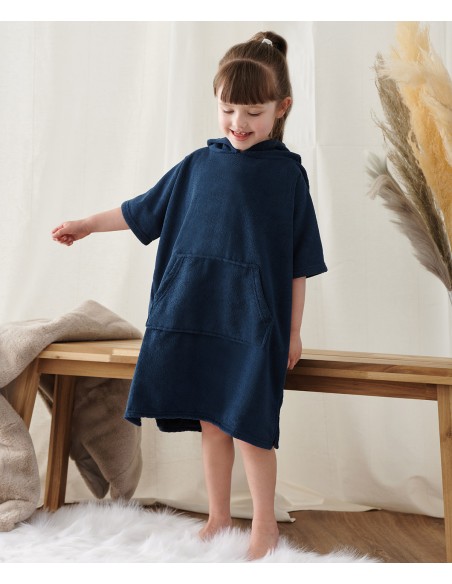 TOW-TC811-Kids Towelling Poncho