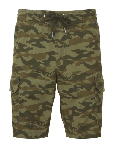 WOM-WB906-Mens Camo Cargo Utility Shorts