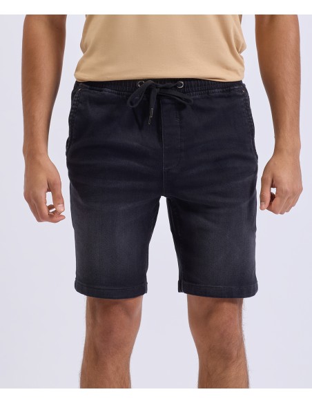 WOM-WB907-Mens Denim Drawstring Shorts