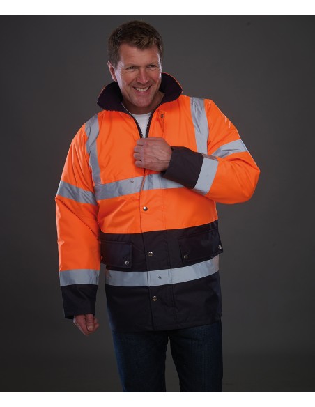 YOK-HVP302-Hi-Vis Two-Tone Motorway Jacket