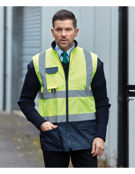YOK-HV005-Hi-Vis Two-Tone Bodywarmer