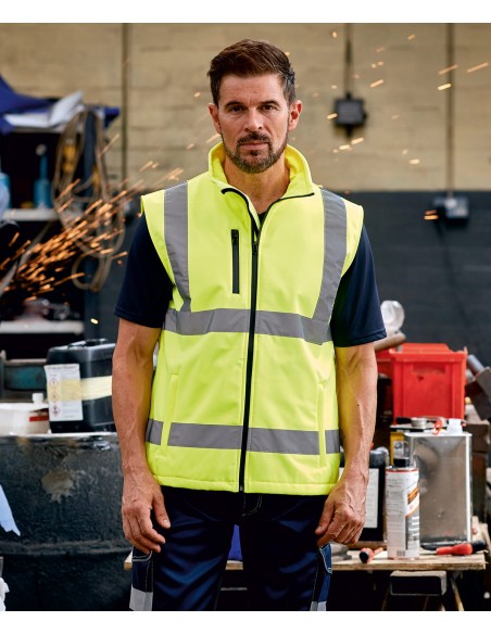 YOK-HV006-Hi-Vis Softshell Gilet