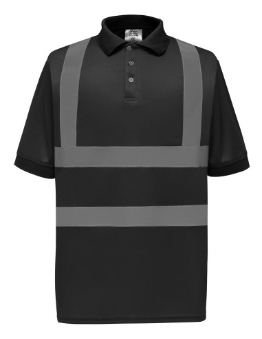 YOK-HVJ210-Two Band et Brace Hi-Vis Polo Shirt