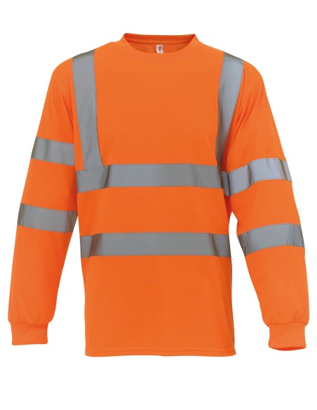 YOK-HVJ420-Hi-Vis Long Sleeve T-Shirt
