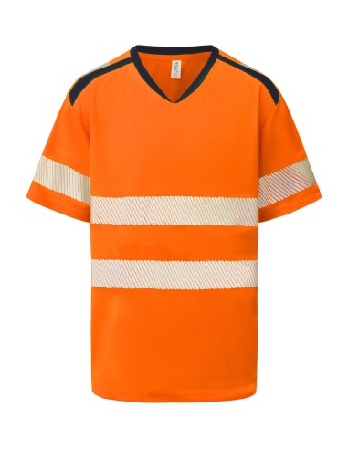 YOK-HVJ430-T-shirt à col mandarin et bordures confort (HVJ430)