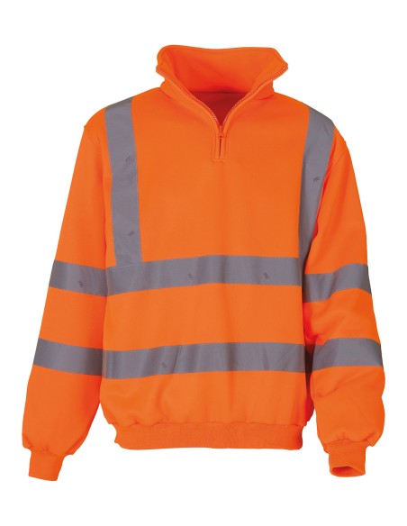 YOK-HVK06-Hi-Vis 1/4 Zip Sweatshirt