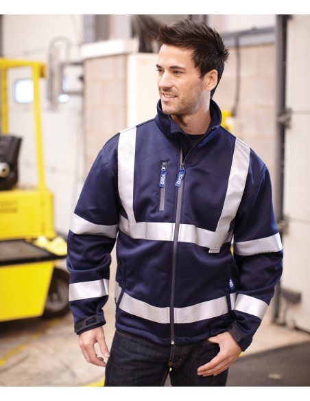 YOK-HVK09-Hi-Vis 2 Bands et Braces Softshell Jacket
