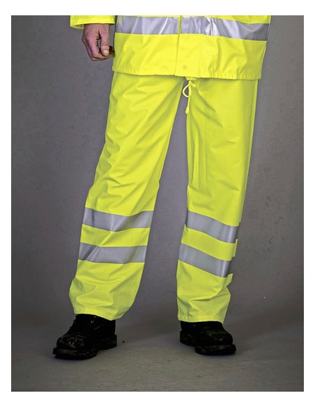 YOK-HVS451-Hi-Vis Soft Flex Breathable Rain Trousers