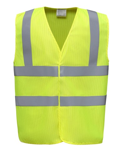 YOK-HVW100ASFR-Hi-Vis Anti-Static Flame Retardant Waistcoat