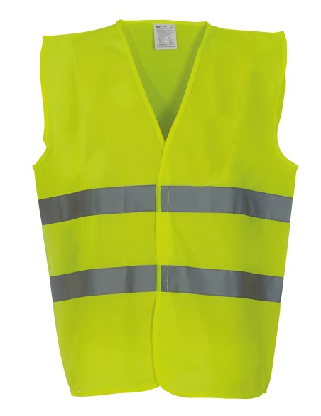 YOK-HVW102-Hi-Vis 2 Bands Waistcoat
