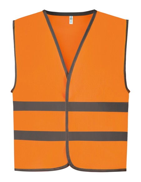 YOK-HVW102CH-Gilet haute visibilité à 2 bandes et bordure réfléchissante pour enfants (HVW102CH)