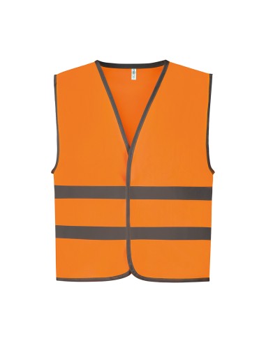 YOK-HVW102CH-Gilet haute visibilité à 2 bandes et bordure réfléchissante pour enfants (HVW102CH)