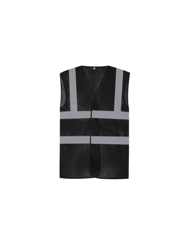 YOK-HVW120-Hi-Vis Top Cool Recycled Open Mesh Waistcoat