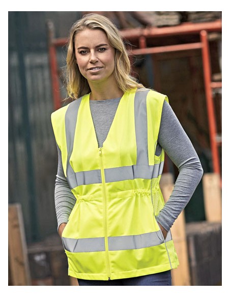 YOK-HVW180-Ladies Hi-Vis Executive Waistcoat
