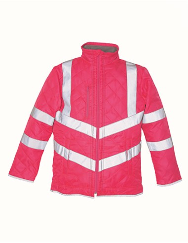 YOK-HVW706-Hi-Vis Kensington Jacket With Fleece Lining