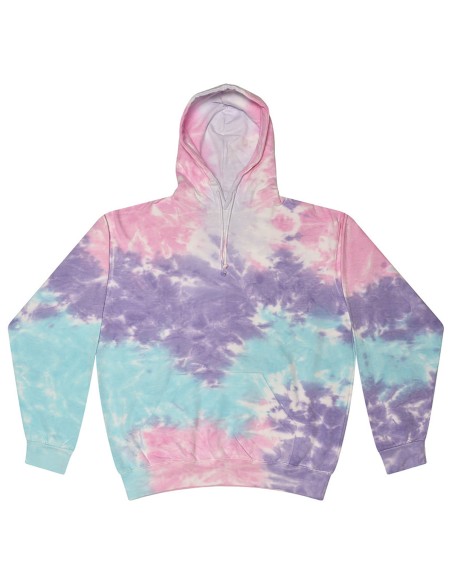 C-TD31M-Sweat à capuche Rainbow Tie- dye