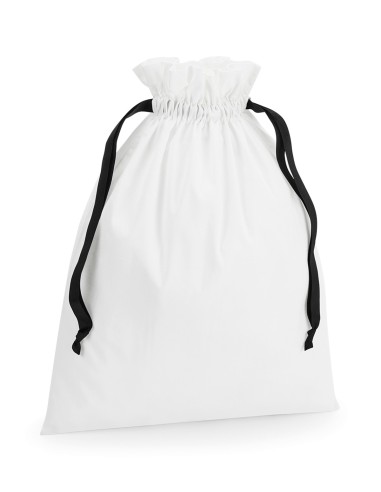 WES-W121-Cotton Gift Bag with Ribbon Drawstring