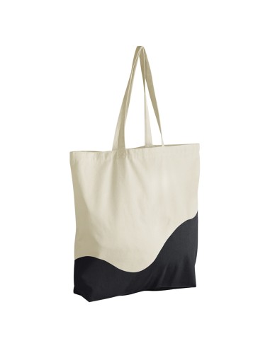 WES-W235-Organic Cotton Wave Print Maxi Bag