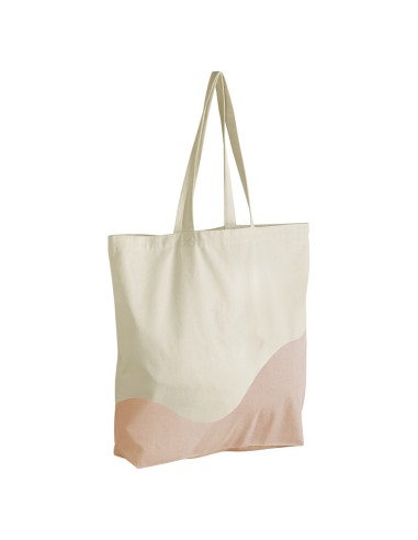 WES-W235-Organic Cotton Wave Print Maxi Bag