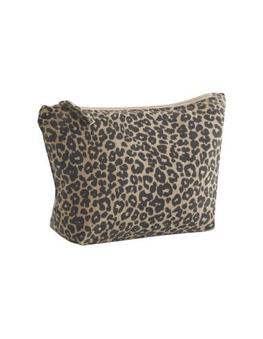 WES-W330-Leopard Print Canvas Accessory Bag