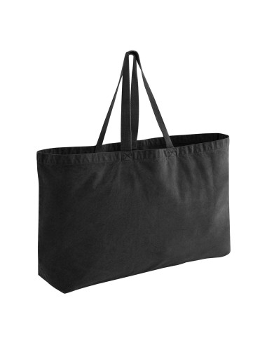 WES-W348-Garment Dyed Oversized Tote Bag