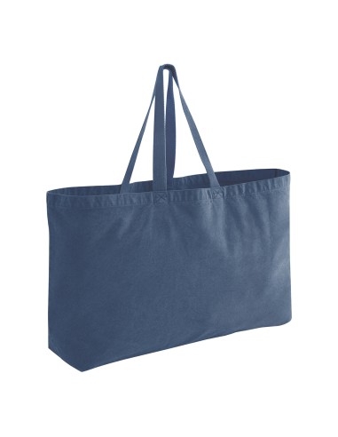 WES-W348-Garment Dyed Oversized Tote Bag