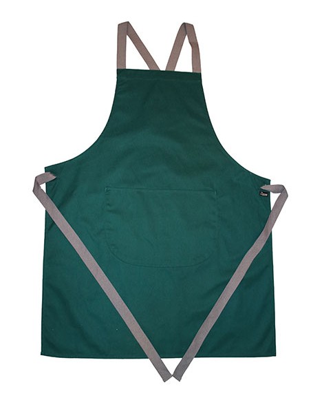 D-DP130-Apron With Grey Ties Crossover