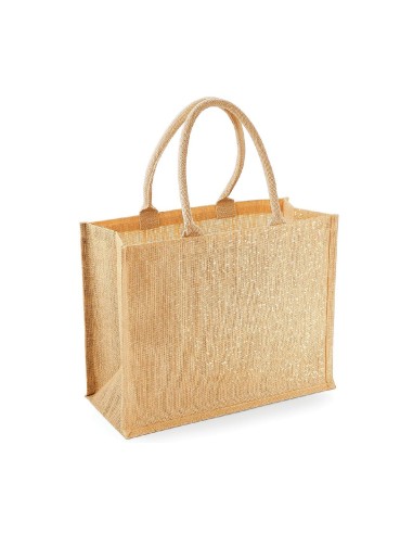 WES-W437-Shimmer Jute Shopper