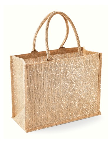 WES-W437-Shimmer Jute Shopper