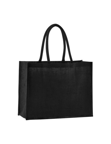 WES-W470-Natural Starched Jute Classic Shopper