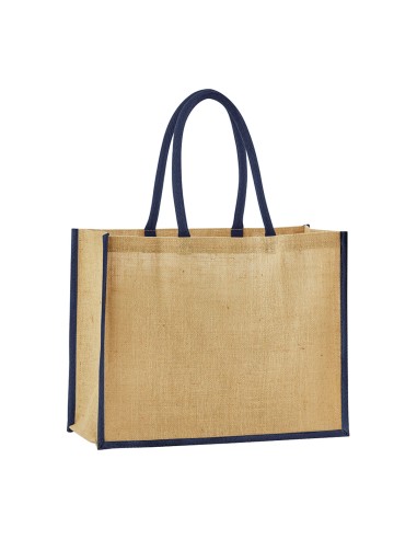 WES-W470-Natural Starched Jute Classic Shopper