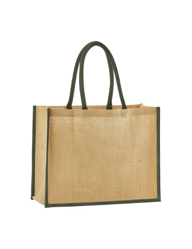 WES-W470-Natural Starched Jute Classic Shopper
