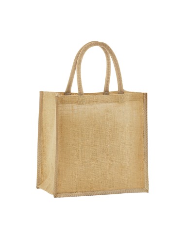 WES-W477-Natural Starched Jute Mini Gift Bag