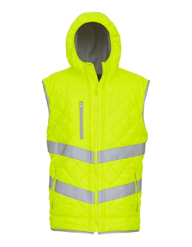 YOK-HV007-Hi-Vis Kensington Hooded Gilet