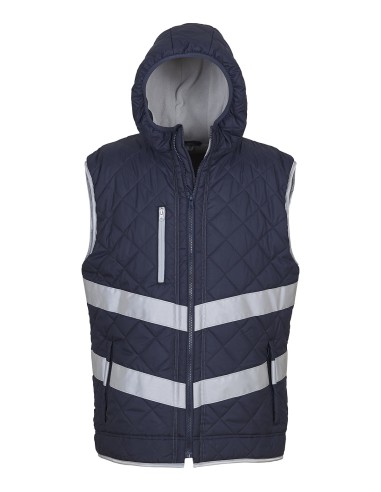 YOK-HV007-Hi-Vis Kensington Hooded Gilet