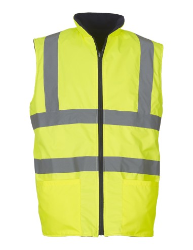 YOK-HV008F-Reversible Fleece Bodywarmer