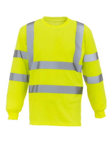 YOK-HVJ420-Hi-Vis Long Sleeve T-Shirt