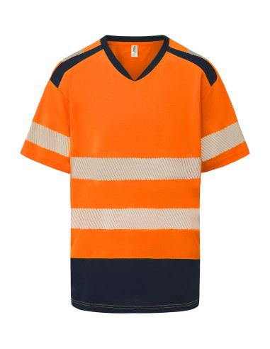 YOK-HVJ430-T-shirt à col mandarin et bordures confort (HVJ430)