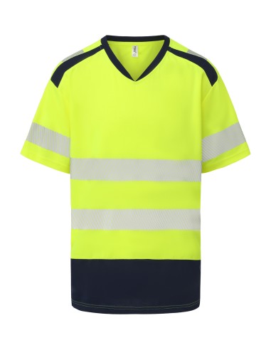 YOK-HVJ430-T-shirt à col mandarin et bordures confort (HVJ430)