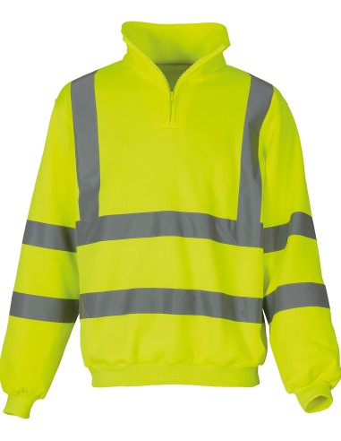 YOK-HVK06-Hi-Vis 1/4 Zip Sweatshirt