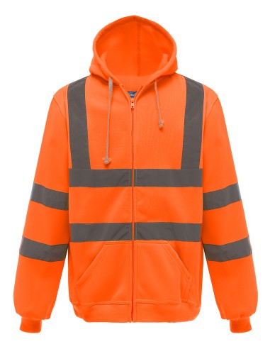 YOK-HVK07-Hi-Vis Zip Hoodie