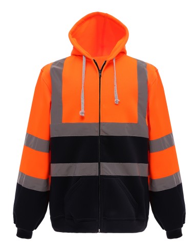 YOK-HVK07-Hi-Vis Zip Hoodie