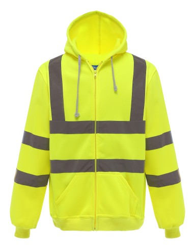 YOK-HVK07-Hi-Vis Zip Hoodie