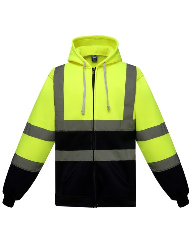 YOK-HVK07-Hi-Vis Zip Hoodie