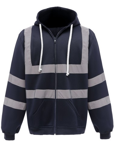 YOK-HVK07-Hi-Vis Zip Hoodie