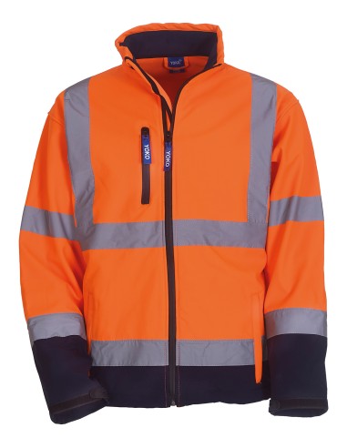 YOK-HVK09-Hi-Vis 2 Bands et Braces Softshell Jacket
