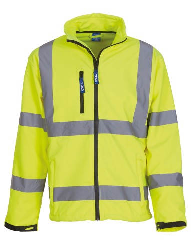 YOK-HVK09-Hi-Vis 2 Bands et Braces Softshell Jacket