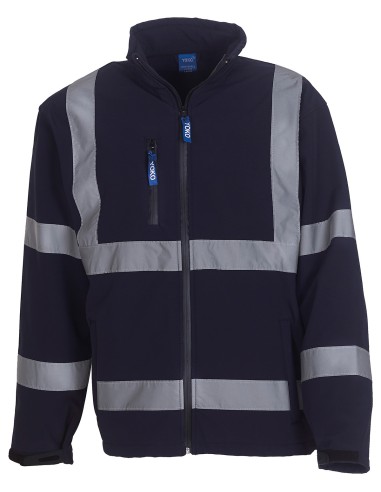 YOK-HVK09-Hi-Vis 2 Bands et Braces Softshell Jacket